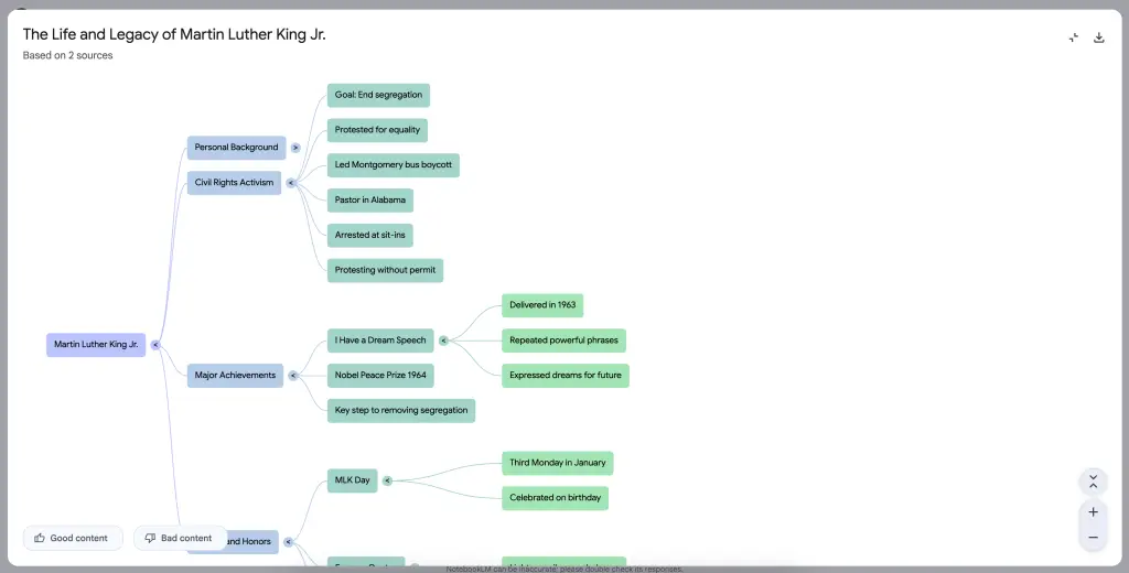 Notebook LM screenshot 8